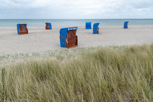 Strandkörbe an der Ostsee bei Schönhagen