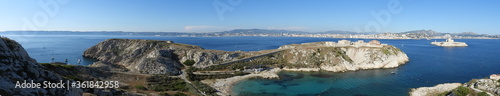 vue panoramique île de frioul Marseille