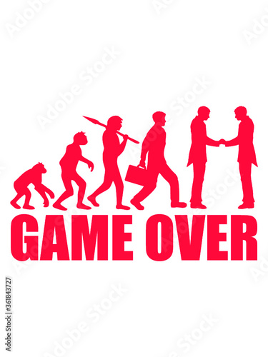 Pink Game Over Evolution Kirche Mann ohne 