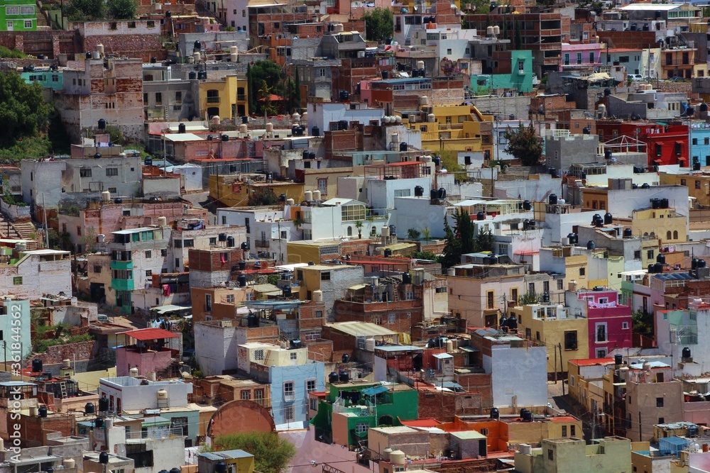 Colorful cityscape of Zacatecas Mexico