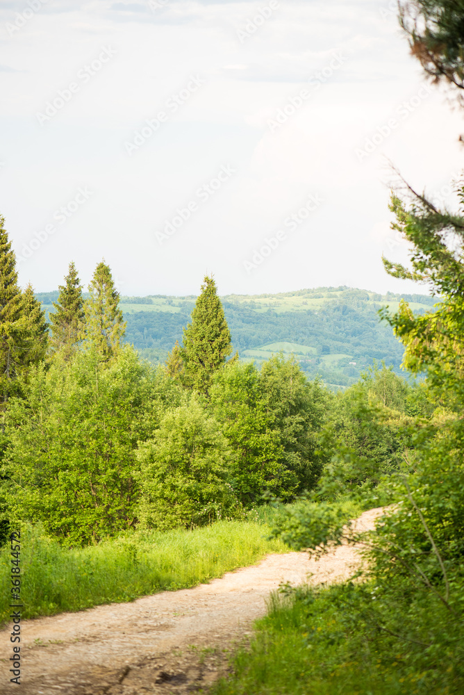 Beautiful mountain landscape in the national park Beautiful mountain landscape in the national park