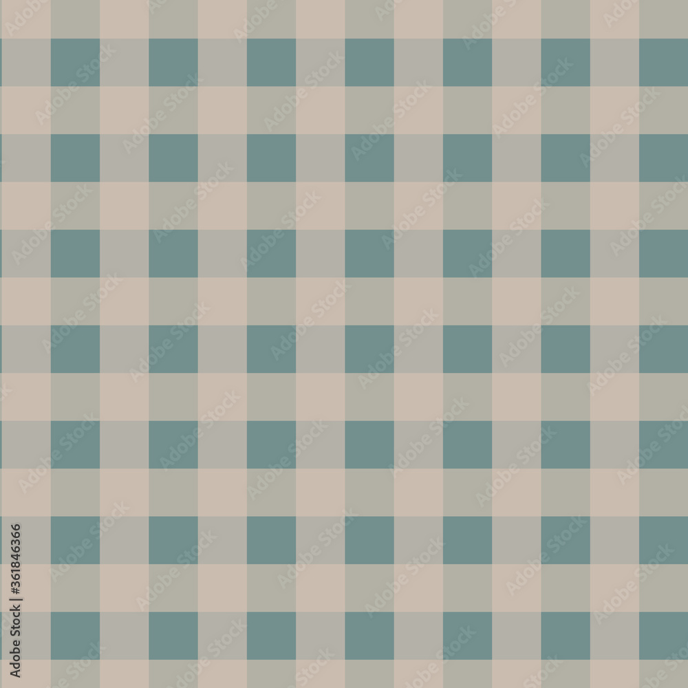 Green and taupe plaid pattern in 12x12 design element for backgrounds and graphics. Trendy beige and muted green checkered buffalo plaids. Green and taupe plaid pattern in 12x12 design element for backgrounds and graphics. Trendy beige and muted green checkered buffalo plaids.