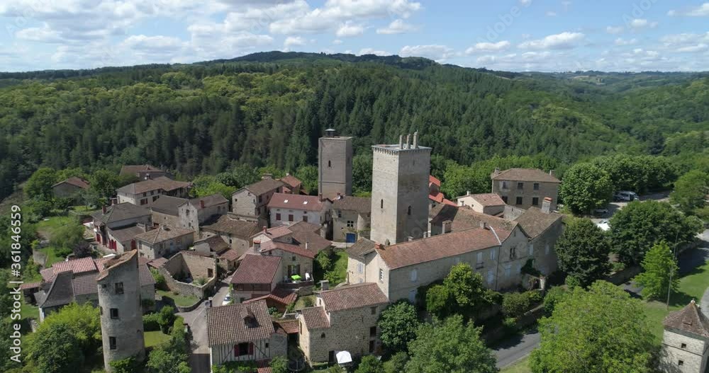 Cardaillac lateral travelling, Lot, labelled Les Plus Beaux Villages de France Cardaillac lateral travelling, Lot, labelled Les Plus Beaux Villages de France