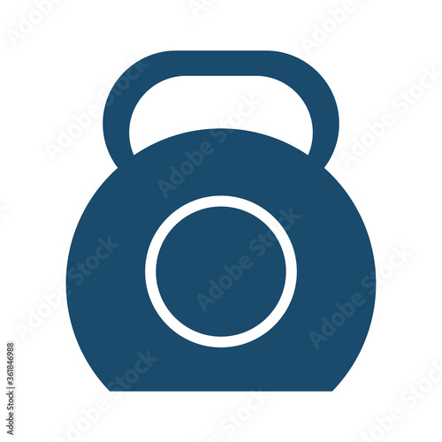 weight flat style icon design, Gym sport bodybuilding healthy lifestyle activity cardio leisure and exercise theme Vector illustration