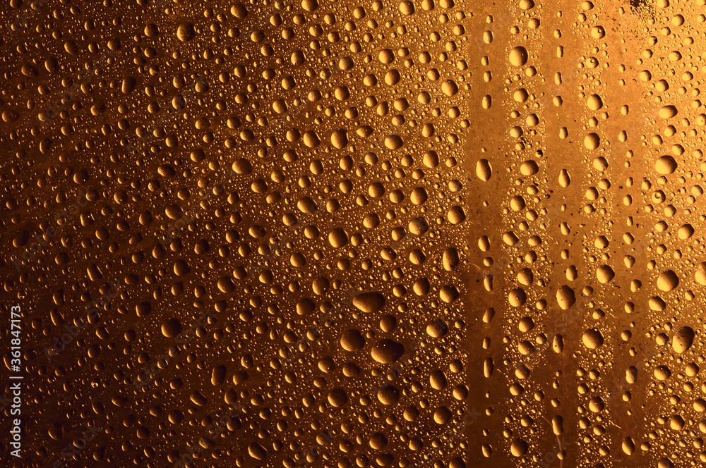 misted gold glass