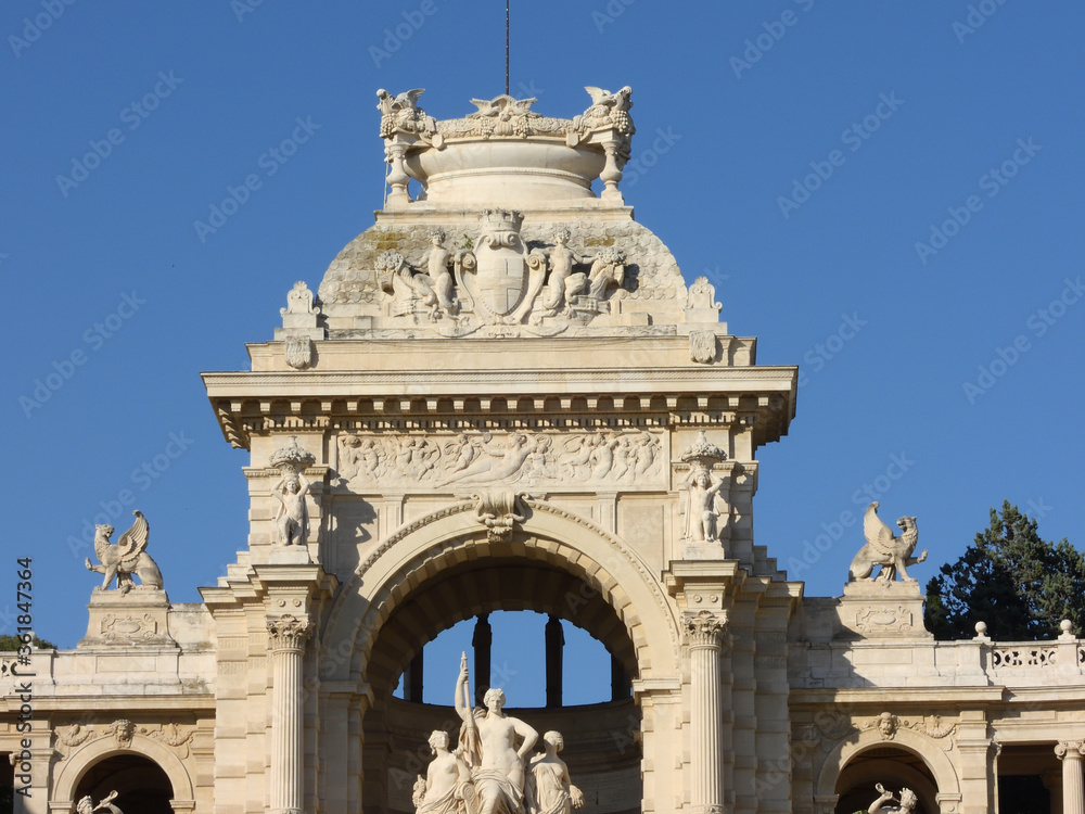 Obraz premium monument Parc Longchamp Marseille
