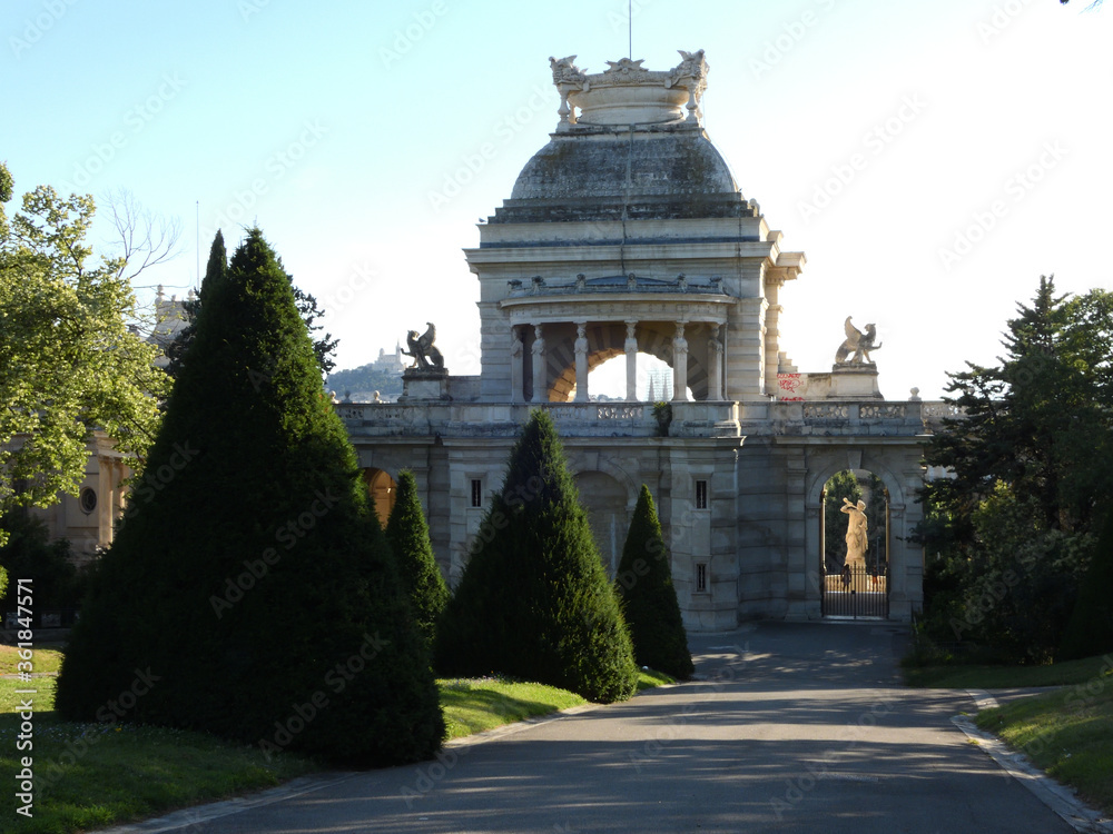 Obraz premium monument Parc Longchamp Marseille