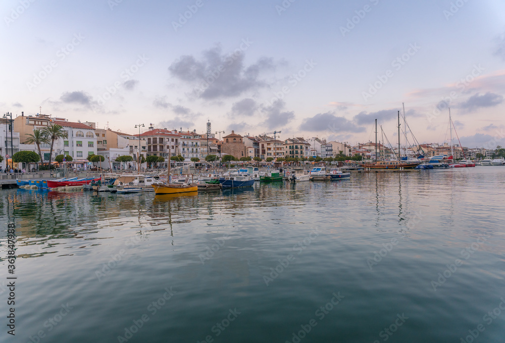 Boats in the port of Cambrils
