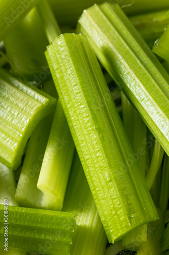 Organic Green Cut Celery Sticks