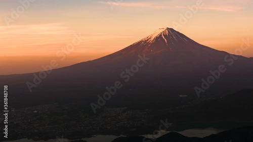 Wallpaper Mural 朝焼け染まる富士 Torontodigital.ca