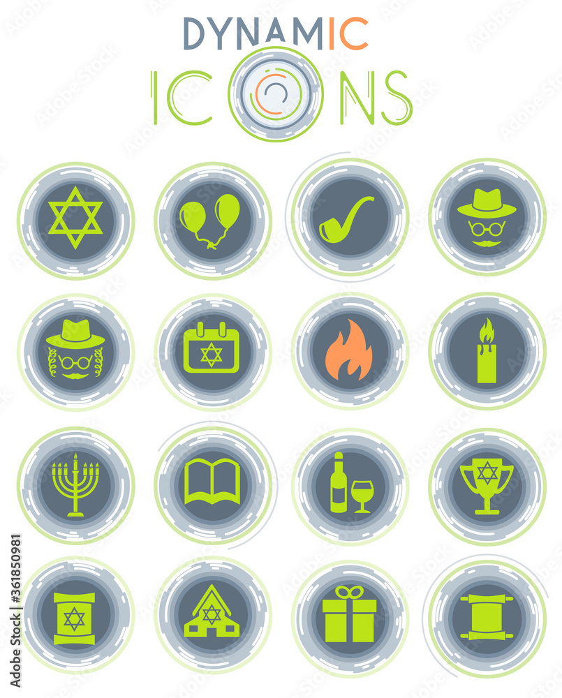 hanukkah dynamic icons