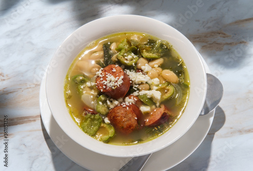 Mediterranean Olive Sausage Soup