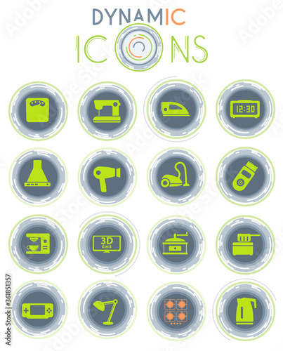 Home applicances dynamic icons