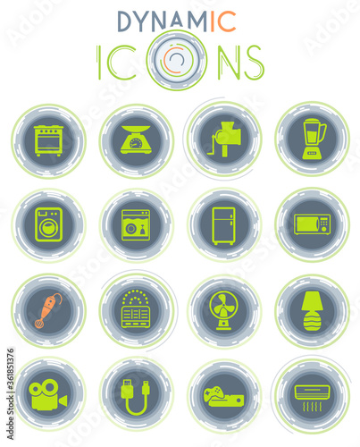 Home applicances dynamic icons
