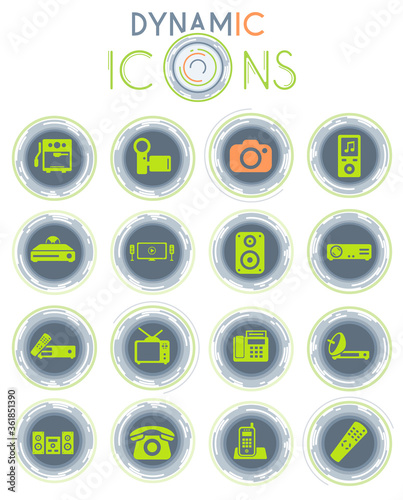 Home applicances dynamic icons