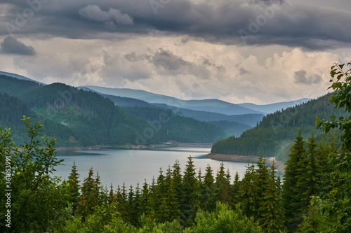 Lake Vidra in mountains