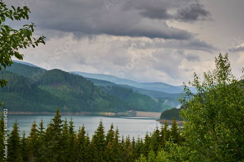 Lake Vidra in mountains