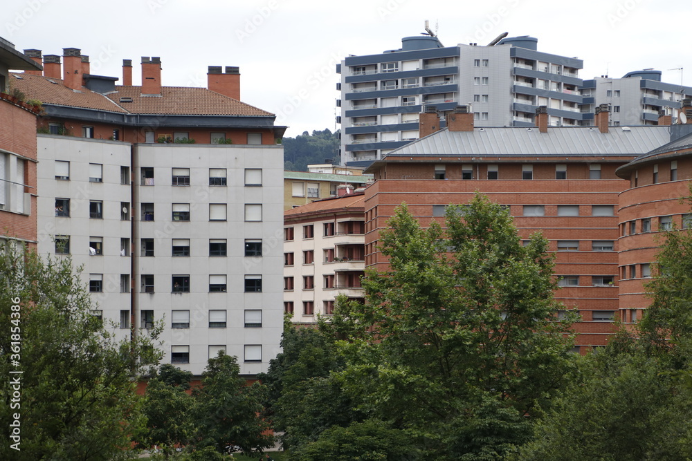 View of the suburbs of Bilbao