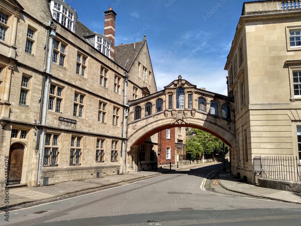 Bridge of Sighs at the historic University of Oxford