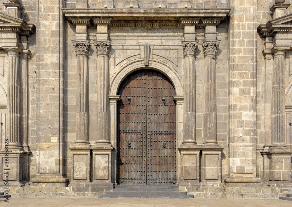Detail of Guadalajara Cathedral in Jalisco, Mexico