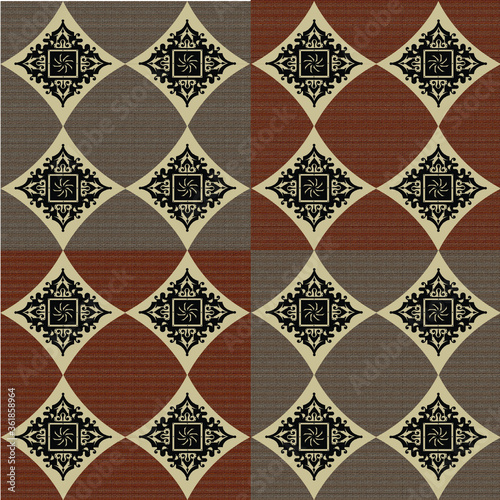 seamless pattern with floral elements