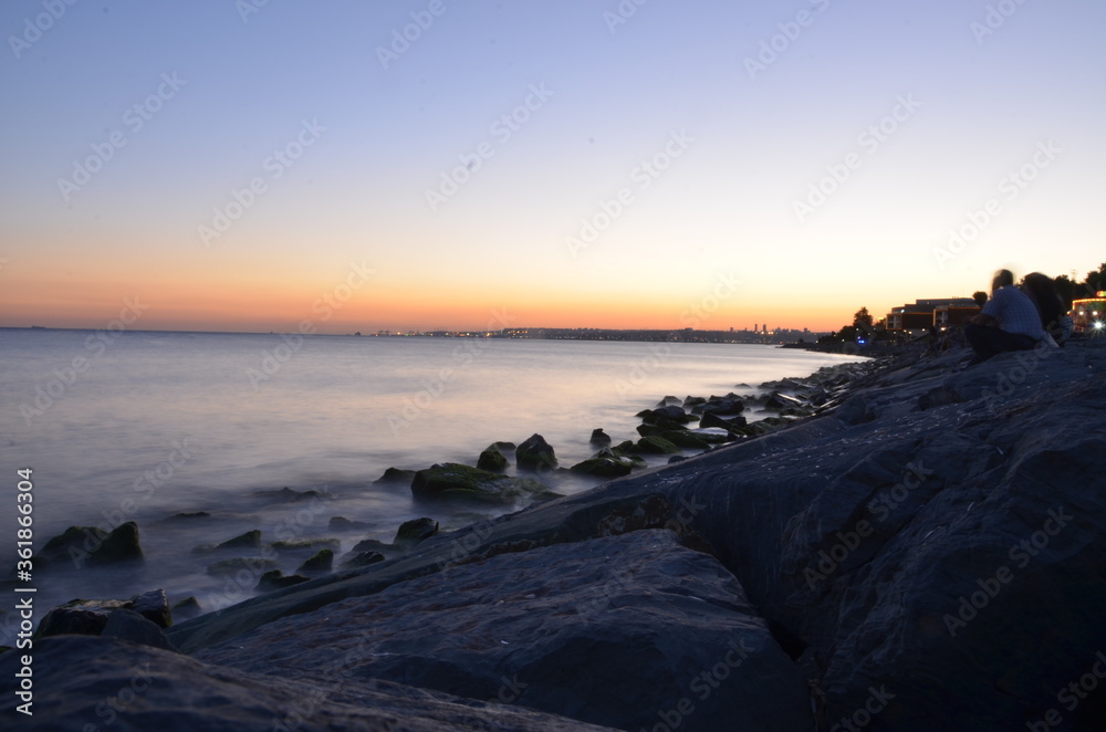 Obraz premium sunset on the beach
