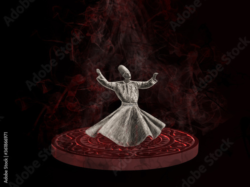 Photos the Sufi dance, divine love or divine ecstasy.