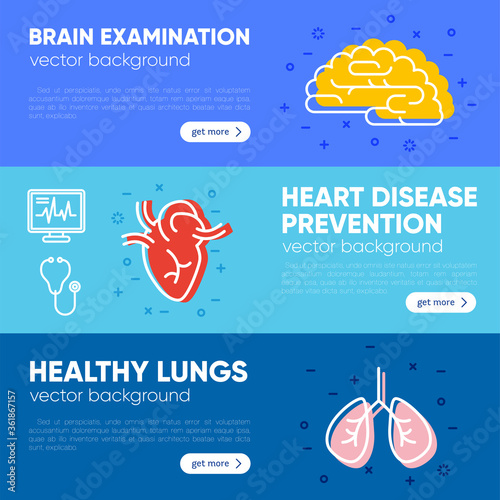 Vector template for clinic, laboratory, medicine. Medical equipment, tools, seamless pattern. Science, microbiology, virology study, immune system, genetics analysis. Card, label, visit card, banner.