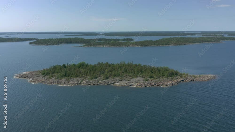 Aerial view of arhipelago coastal landscape Aerial view of arhipelago coastal landscape
