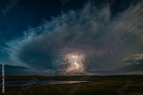 Lightning, Thunder and Severe Weather Over Bodies of Water on the Greta Plains © Laura Hedien
