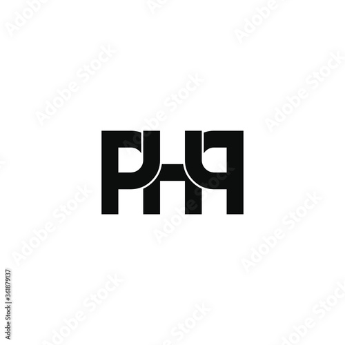 php letter original monogram logo design