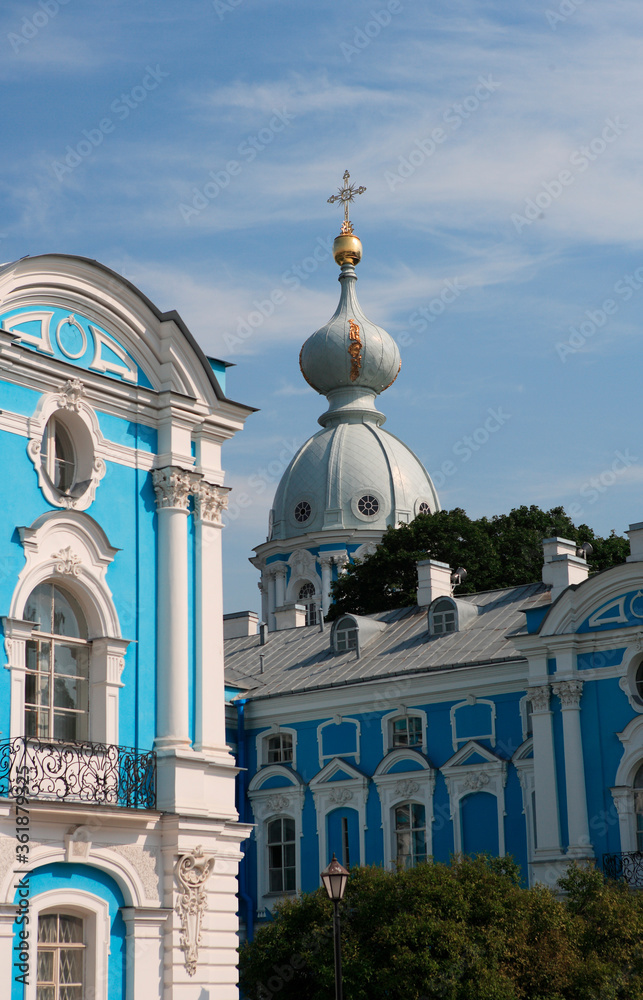 smolny cathedral in st petersburg