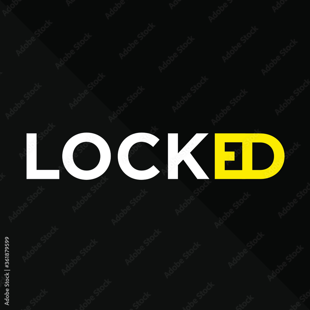 Fototapeta premium Locked concept abstract vector
