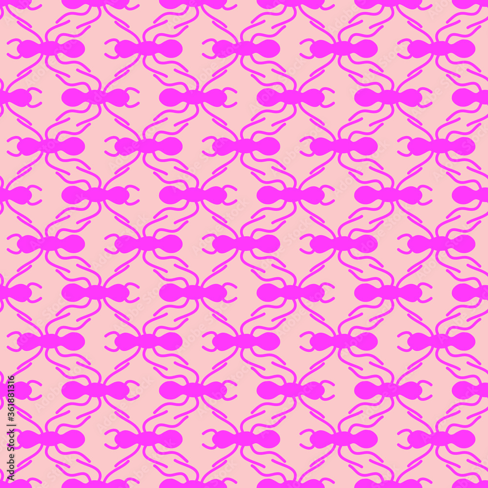 Big ant in a line seamless repeat pattern background Big ant in a line seamless repeat pattern background
