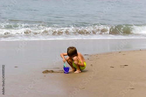 Summer Childhood on the Beach