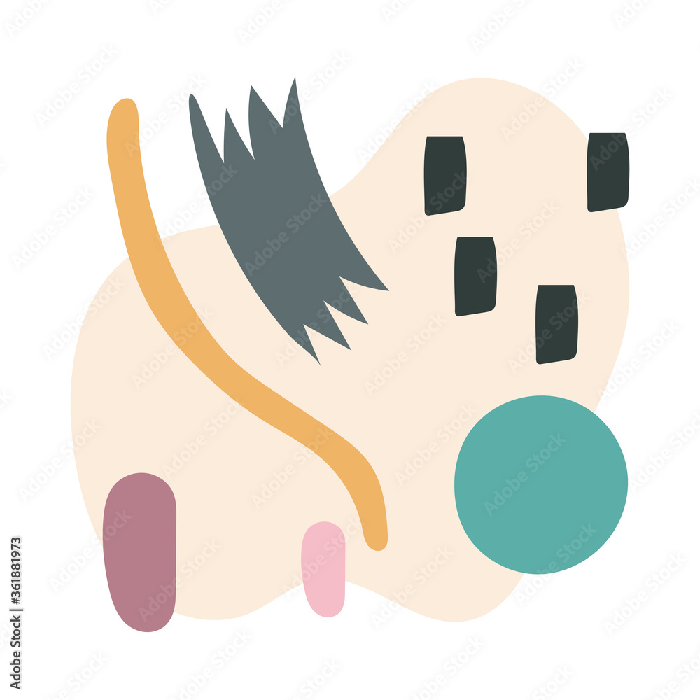 contemporary art work flat style icon contemporary art work flat style icon