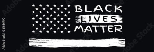 Black Lives Matter. sign American flag. blm icon sign USA.Equality of races and skin colors.BIPOC,Black lives matter slogan hashtag isolated in ink background.stop racism america banner for web page.