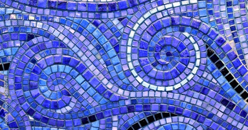 abstract blue mosaic background