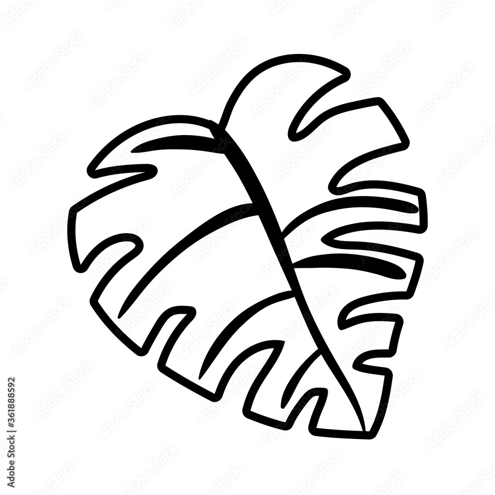 leaf palm line style icon leaf palm line style icon