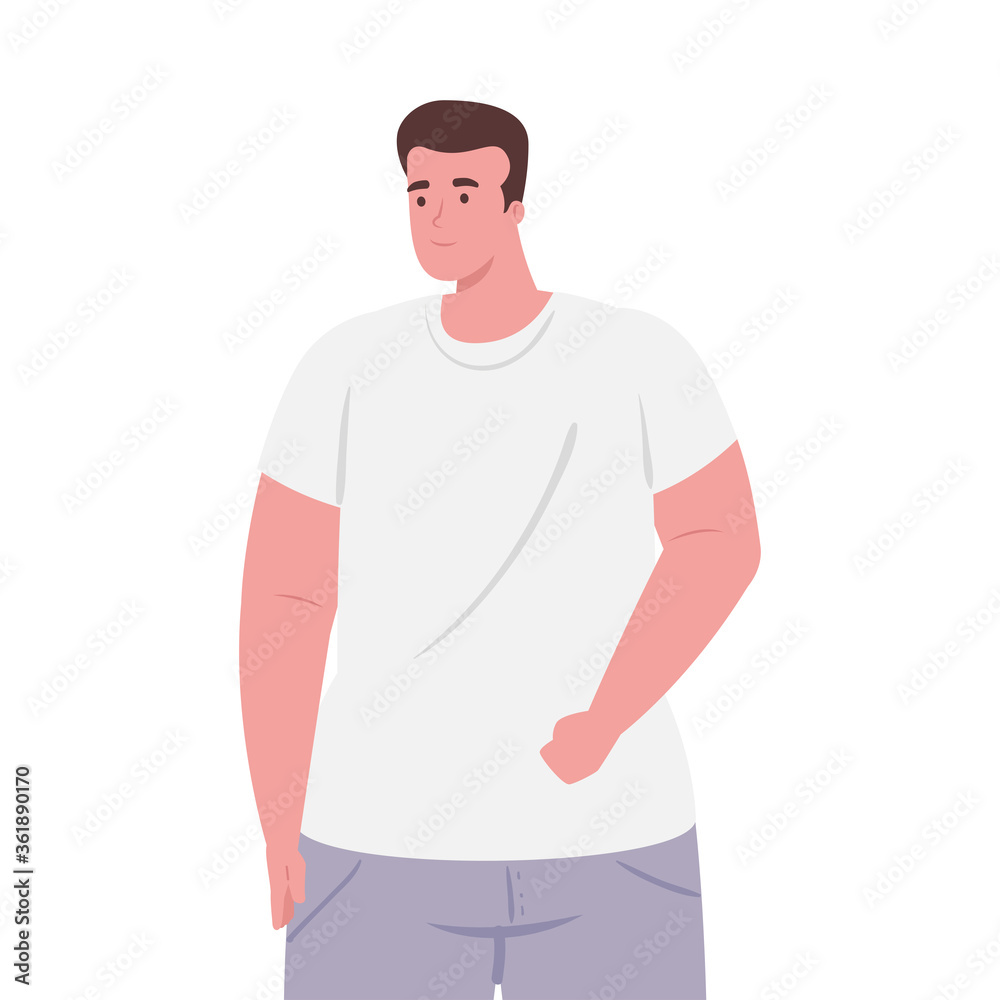 man wearing clothes by summer vacation season vector illustration design man wearing clothes by summer vacation season vector illustration design