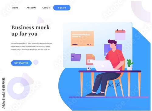 work from home web landing page 