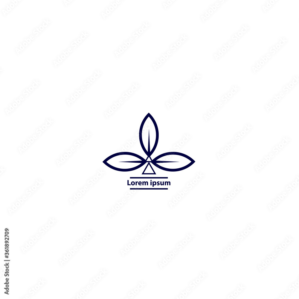 logo design.
logos for business in the form of triangular leaf branches