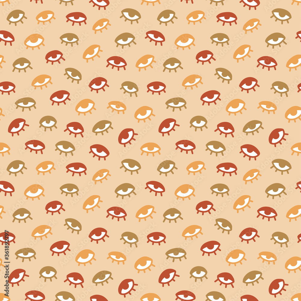 Seamless pattern with hand drawn eye, vector illustration Seamless pattern with hand drawn eye, vector illustration