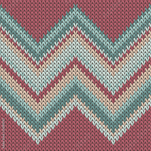Handicraft zig zal lines knit texture geometric 