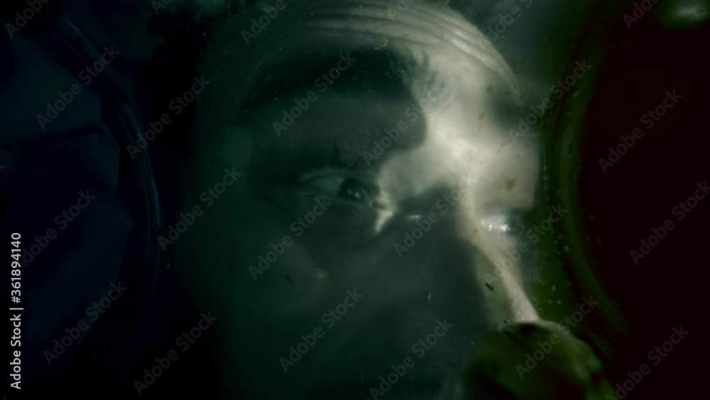 custom made wallpaper toronto digitala man's head with frightened rotating eyes stuck in a container with flies.
nasty flying flies, dark horror lighting, horror, thriller, mysticism in slow motion.