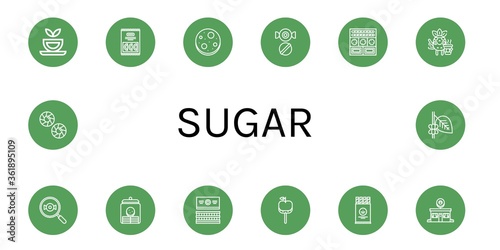 sugar icon set