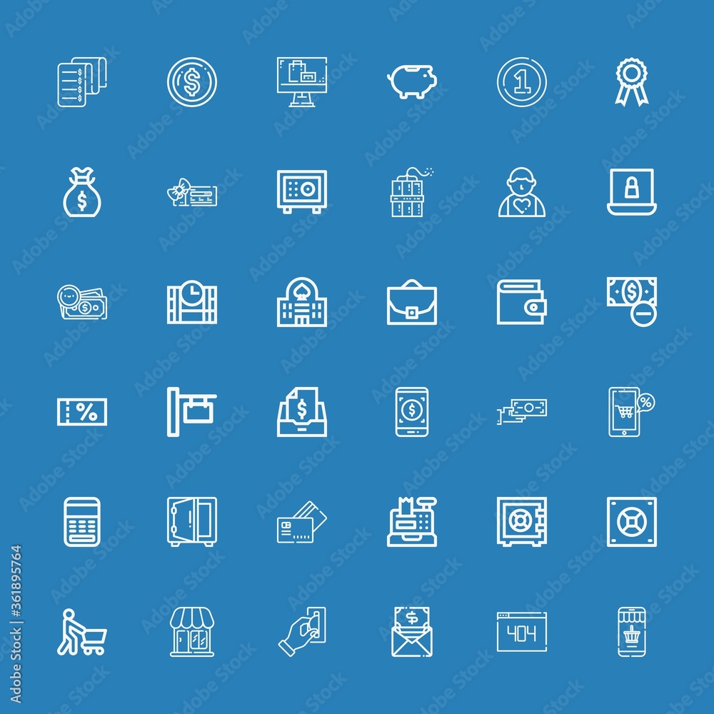 Editable 36 money icons for web and mobile Editable 36 money icons for web and mobile