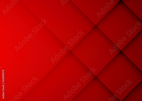 Red geometric vector background, can be used for cover design, poster, advertising