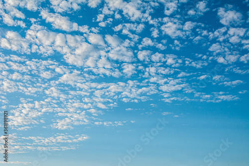 cloud landscape in a blue sky