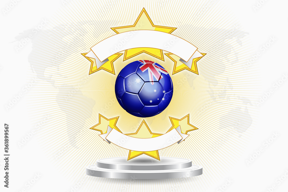 Australia soccer ball emblem